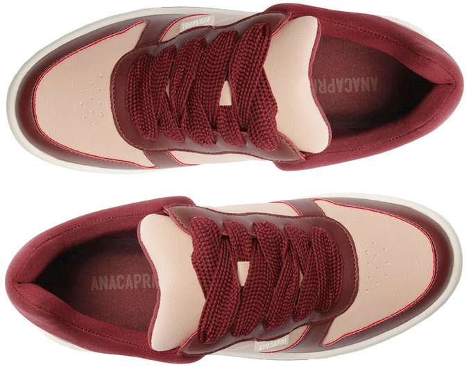 Tênis Rosa E Vermelho Atacador Skater