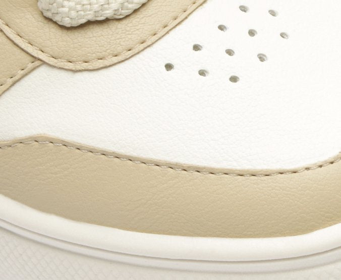 Tênis Branco E Bege Atacador Skater