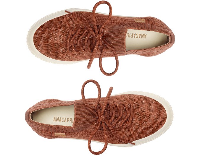 Tênis Knit Onça Marrom Alê