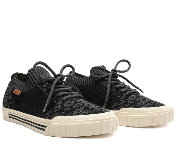 Tênis Knit Onça Preto Alê