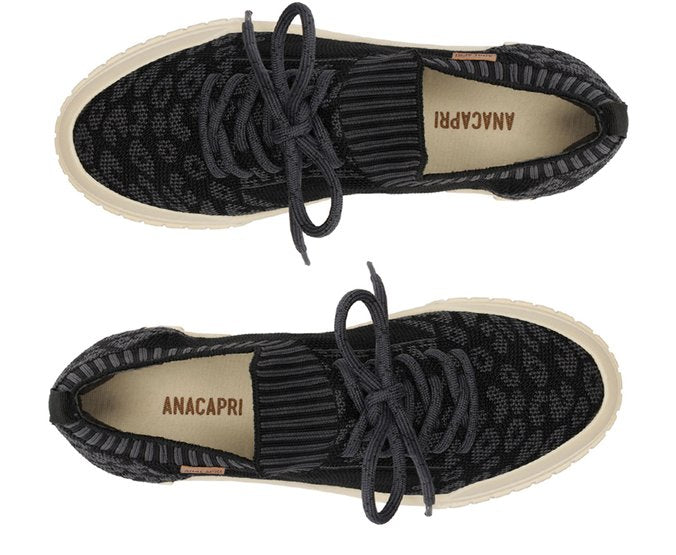Tênis Knit Onça Preto Alê