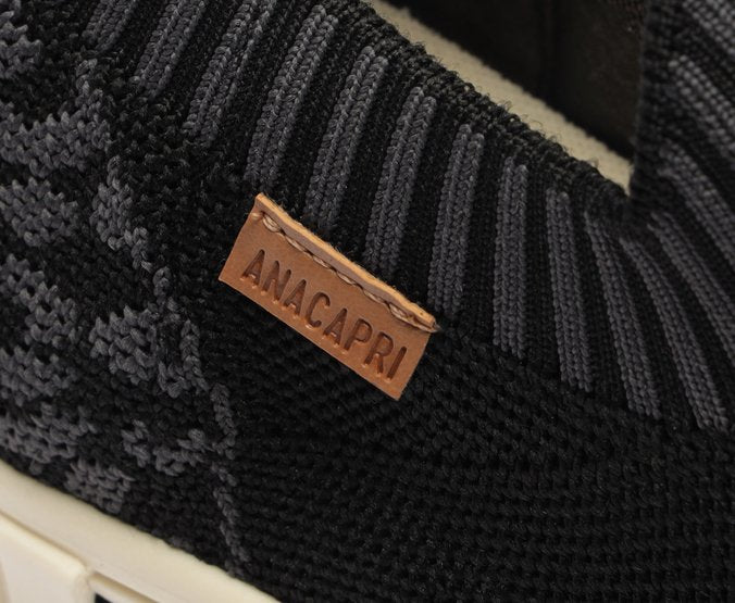 Tênis Knit Onça Preto Alê