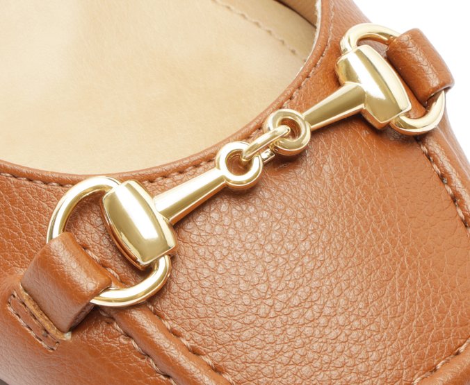 Sapatilha Slingback Salto Bloco Bridão Marrom