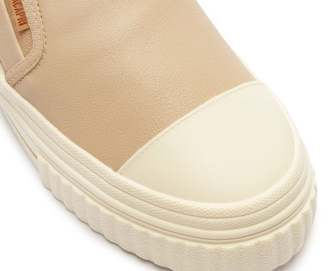 Tênis Slip On Bege Sola Alta Alê