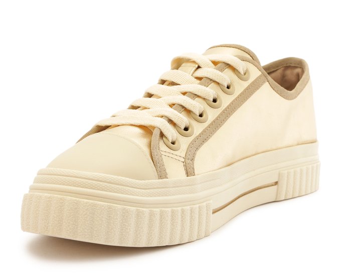 Tênis Knit Onça Dourado Alê