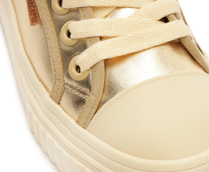 Tênis Knit Onça Dourado Alê