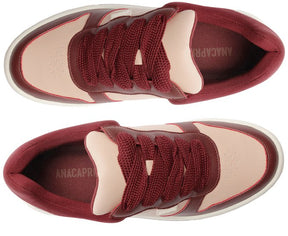 Tênis Rosa E Vermelho Atacador Skater