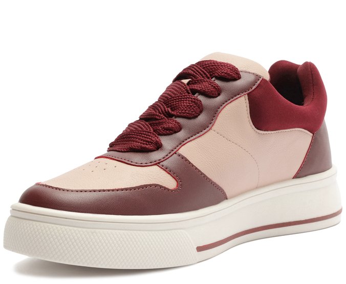 Tênis Rosa E Vermelho Atacador Skater