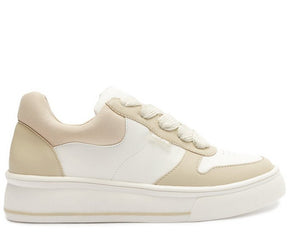 Tênis Branco E Bege Atacador Skater