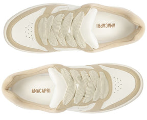 Tênis Branco E Bege Atacador Skater