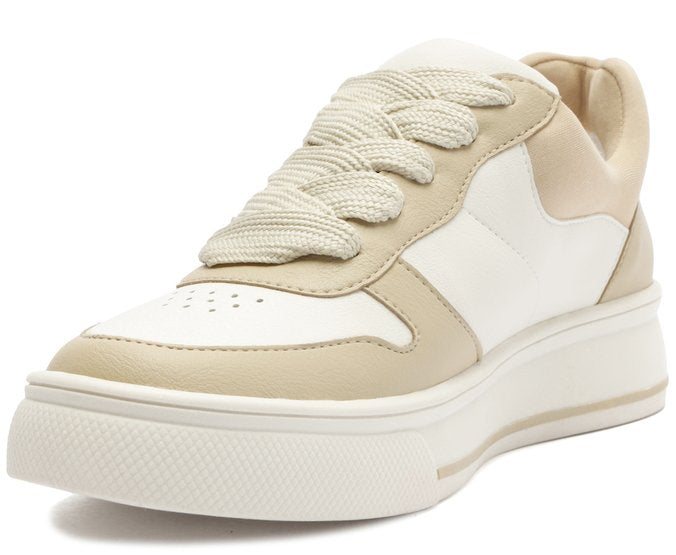 Tênis Branco E Bege Atacador Skater