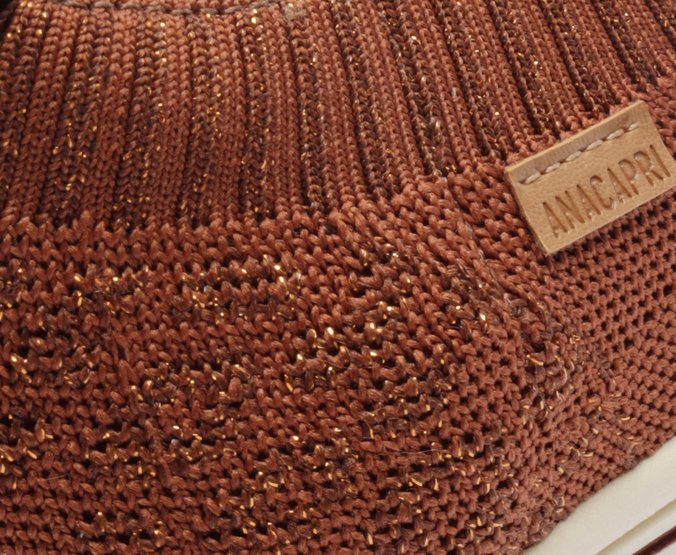 Tênis Knit Onça Marrom Alê