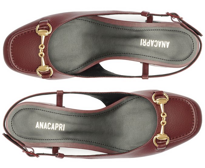 Sapatilha Slingback Salto Bloco Bridão Roxo Amora