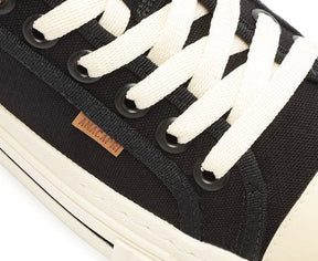 Tênis De Amarrar Preto Sola Alta Lona Alê