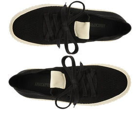 Tênis Preto Knit Sola Alta Alê