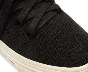 Tênis Preto Knit Sola Alta Alê