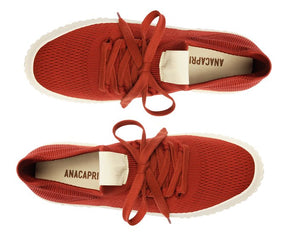 Tênis Marrom Knit Sola Alta Alê