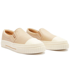 Tênis Slip On Bege Sola Alta Alê