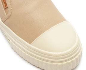 Tênis Slip On Bege Sola Alta Alê