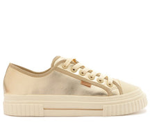 Tênis Knit Onça Dourado Alê