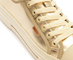 Tênis Knit Onça Dourado Alê