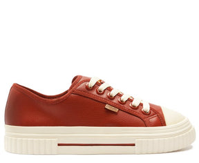 Tênis De Amarrar Marrom Sola Alta Alê