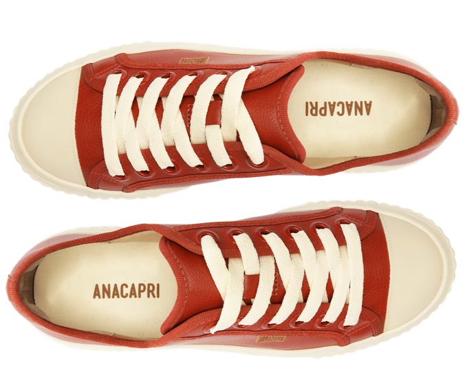 Tênis De Amarrar Marrom Sola Alta Alê