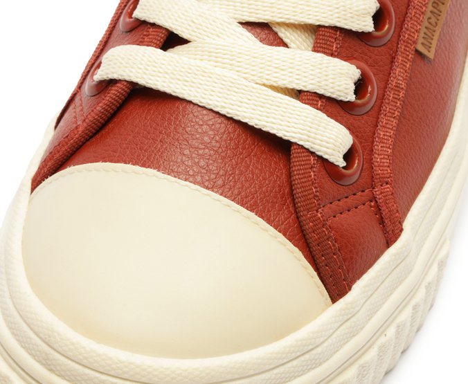 Tênis De Amarrar Marrom Sola Alta Alê